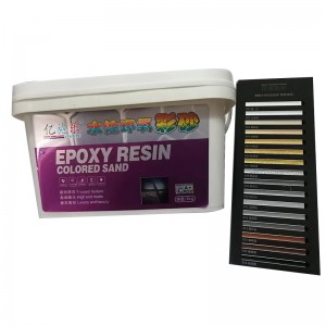 Epoxy resin colored sand